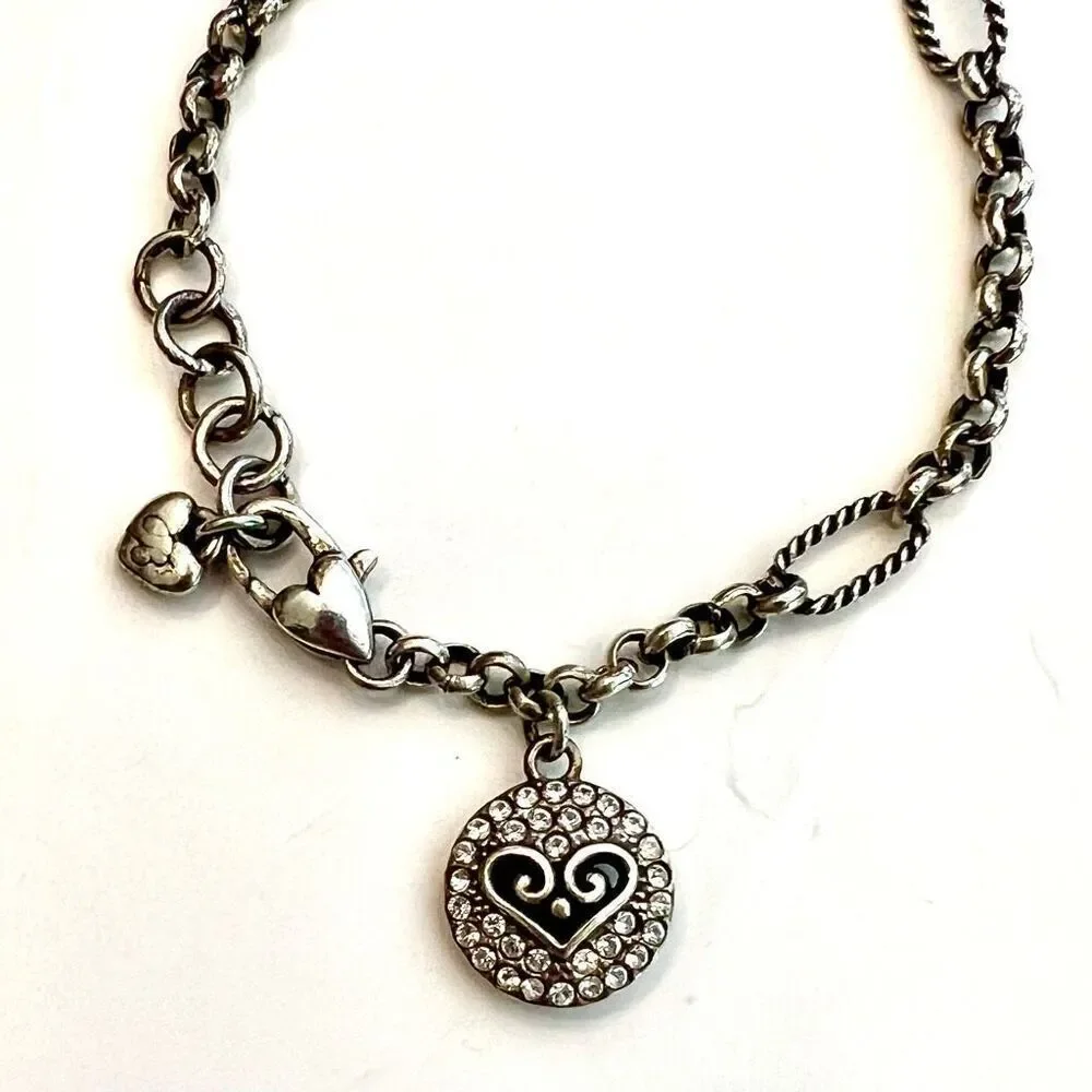 BRIGHTON Crystal Heart Dangle Bracelet - Picture 2 of 6